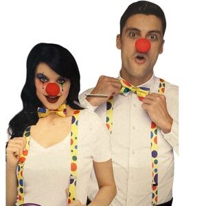 NWT Fun‎ World Teen/ Adult Clown  Costume Accessory Set Halloween Cosplay